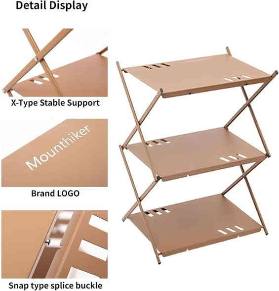 رفوف التخييم | شواية شواء بثلاث طبقات، رفوف التخزين المعدنية مثالية للمطبخ الخارجي ويمكنها تحمل سعة تصل إلى 65 كجم

سهلة الحمل: يمكنك بسهولة وضع الأرفف المحمولة في حقيبتك وأخذها للتخييم لأنها صغيرة وخفيفة الوزن وصغيرة الحجم وقابلة للطي.
للحجز والاستفسار راسل ماسنجر او واتساب ***********
