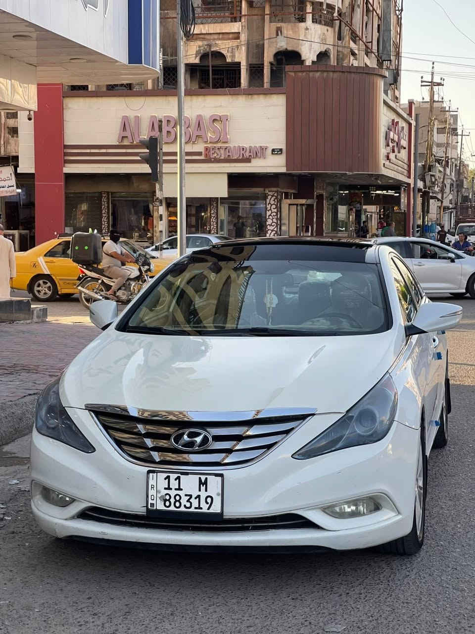 سلام عليكم للبيع سوناتا موديل 2013 لمتد فول مواصفات 1/1 رقم بغداد تحويل ثاني يوم محرك 2400 كير مكفولات تخم تاير صدر امامي خلفي جديد تبريد ثلج السياره جاهزه من كلشي مصبوغه احزام جماليه بيها تبديل جاملغ خلفي من البنط سعر 88 بيها مجال المكان فلوجة للاتصال ***********/***********
