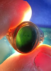 عقيق يماني • اخضر • نادر