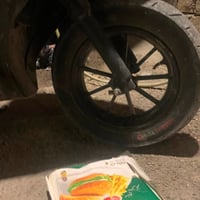ماكس عدله لبيع دراجه بيه دخان شغاله وتكشي ومبيه ايشي بيه كفرات لون ابي...