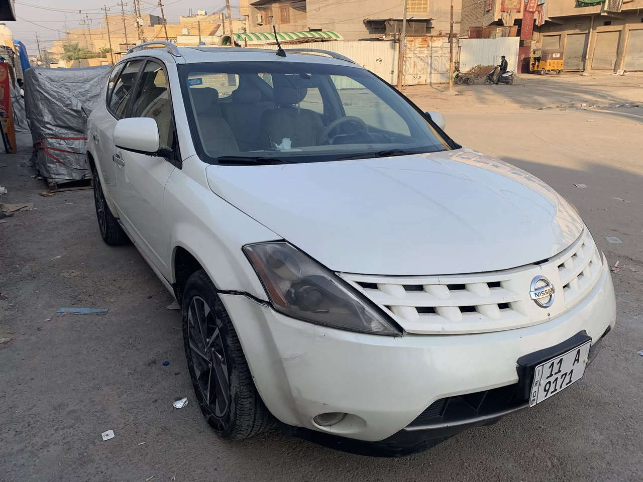 السلام عليكم من رخصت الدمن نيسان مارونو خليجي 2008 فول مواصفات السياره جدن نضيفه أو حلوه السعر 75$ العنوان بغداد الورفلي رقم ***********
