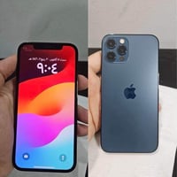 ايفون 12 برو ماكس  نبدل شاشه بطاريه اصليات  بطاريه 100  كله شغال  ذاكر...