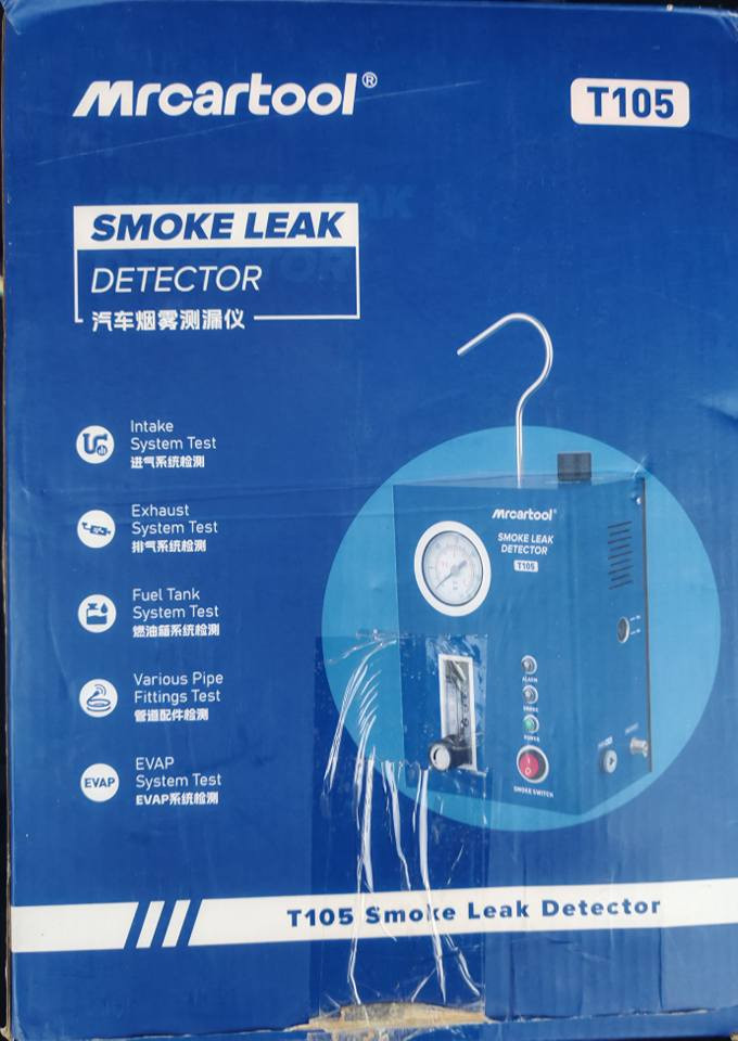 ئامێری دۆزینەوەی کون و تەقی و بە هەڵم

 Mrcartool T105 – ئامێری پشکنینی دزەکەی دووکەڵ (Car Smoke Leak Detector)
📍 نوێ و بە کاردەکەوێت

---

🔧 چی پشکنین دەکات؟

· Intake 
· Exhaust (دەرچوو)
· Fuel Tank (باڕەگی بەنزین)
· EVAP (سیستەمی بەنزین)

---

💰 نرخ: [100،000] هەزار دینار
📍 شوێن: [ڕانیە ]
📞 پەیوەندی: *********** ]

لۆکەو بە کار نە هاتووە دخان, السليمانية
