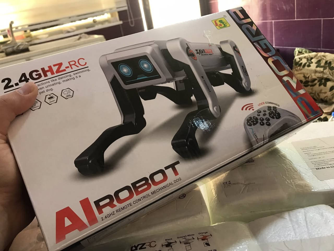 روبوت كلب ذكي 
باقي تفاصل خاص 
كبس شركه لوك 
مكان كركوك


**إذا كنت صاحب هذا الإعلان وتريد حذفه لأي سبب، رجاءا أرسل رسالة إلى الدعم الفني**