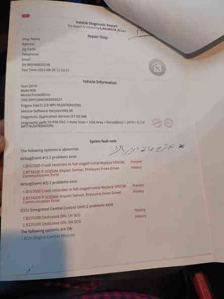 فورتي ابيض ٢٠١٩
حادث بنيد وشوية من باب السائق البنيد مبدل 
بيها منظومة غاز
شاشه وكاميرا دورا
بيها تغليف كشتات النواب الكاظمية
ماشية ٨٣
تحديد مسار 
حجر البيئه موجود 
باسمي تحويل ثاني يوم 
السعر ١٣٥وبيها مجال
او مراوس بتوسان أو سبورتج ٢٣او ٢٤
الرقم *********** بغداد
