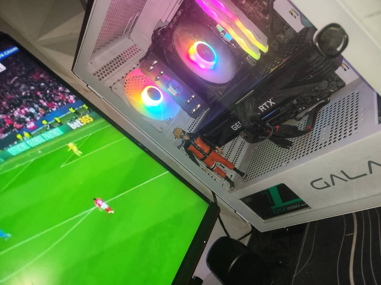 المواصفات والتفاصيل
CPU- I513400F
MB-gigabyte b760 ds3h ax wifi+Bluetooth 
GPU-  RTX 3070 Gainward Phoenix
RAM-TEAMGROUP T-FORCE 32GB CL 30
6000 MT/s
power supply-Deepcool DQ850-M-V2L
Full Modular 850
 80 PLUS Gold
Storage-lexar nm620 1tb
galax case
Cooler-Deepcool
AG400
Monter-AOC 27 IPS 1080 FHD 165HZ
mouse-Glorious Gaming Model D
keyboard-redragon k552 
Headst_Logitech Astro A10 
mouse pad
Speaker-Elimavi MM0819
UPS ofline 2800
مكاني بغداد الزعفرانية شباب مااعرف شكد تسوى اول مره مااكتب سعر


**إذا كنت صاحب هذا الإعلان وتريد حذفه لأي سبب، رجاءا أرسل رسالة إلى الدعم الفني**