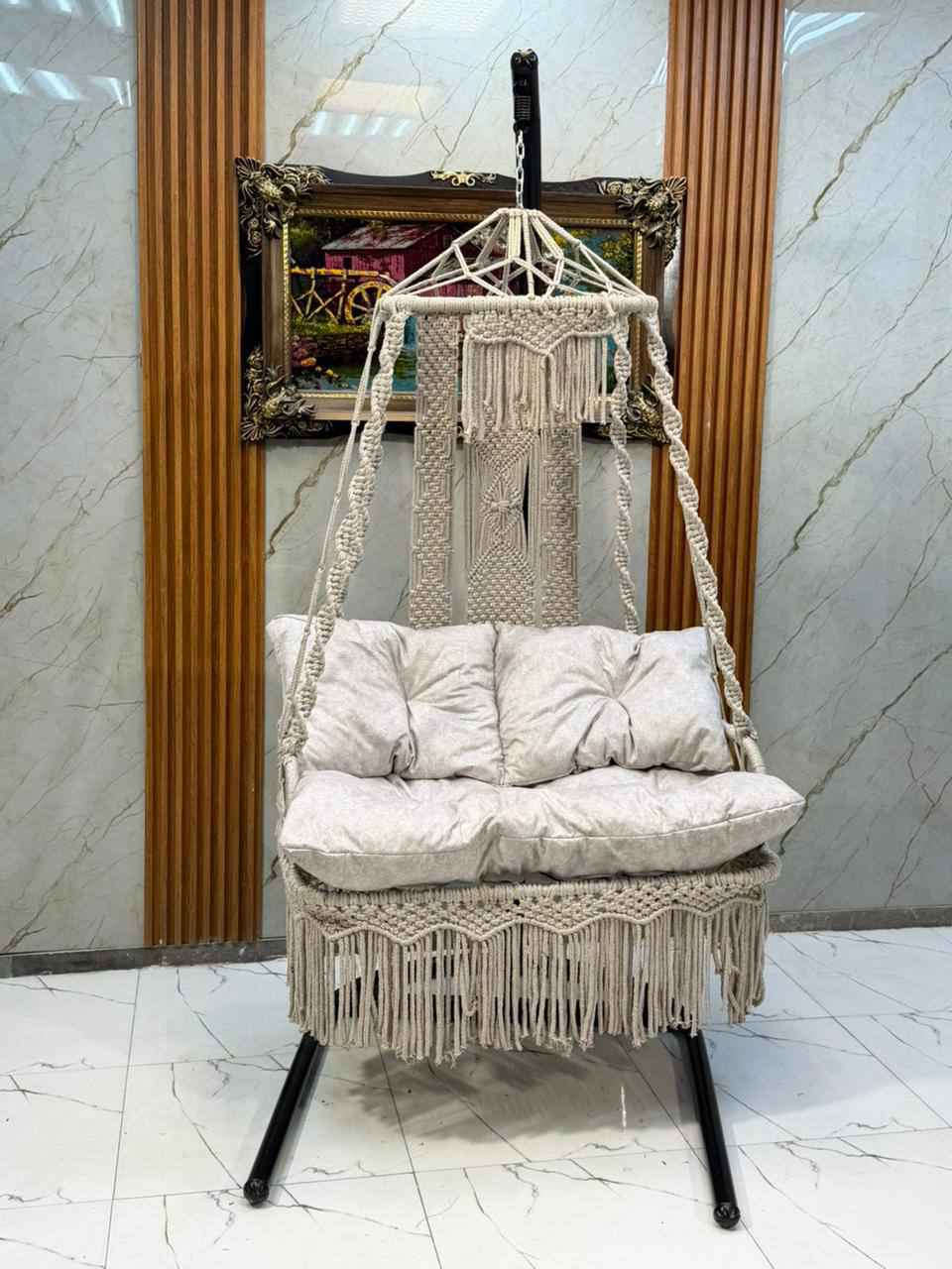 155 الف فقط 🧡
مرجوحه داخلية حياكة يدوي خيوط قطنية 
تحمل 225 كيلو حقيقي
مكان الشركة بغداد حي الجهاد 
رقم الادارة ***********
جملة ومفرد بغداد, العراق
