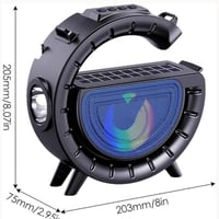 سبيكر DV-800 • طاقة شمسية • مصباح ١٠٠م