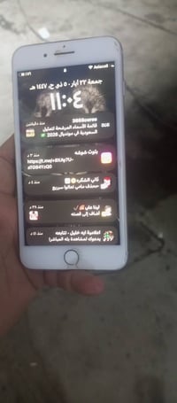 ايفون 8 بلس مامفتوح  ذاكره 64  بطاريه 80 بلاديه نضيف مراوس او بيع 110 ...