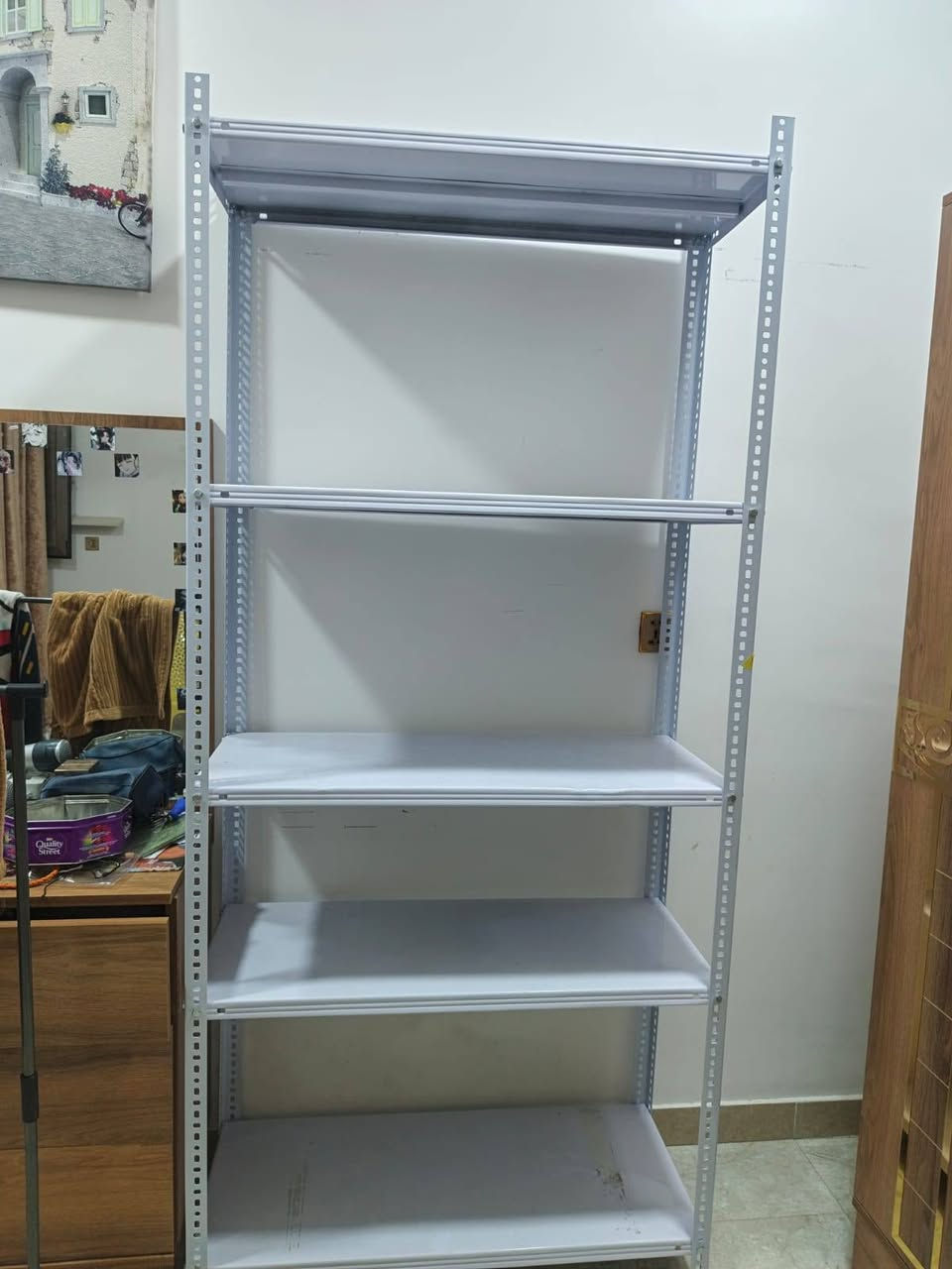 السلام عليكم
اخوان رف دكسن ارتفاع 206سم وعرض متر ونزال 40سم يجي 5طوابق وكل طابق يتحمل 100كيلو وزنه كلش ثكيل سعره 58  وبي مجال توصيل فقط حي الجهاد


**إذا كنت صاحب هذا الإعلان وتريد حذفه لأي سبب، رجاءا أرسل رسالة إلى الدعم الفني**