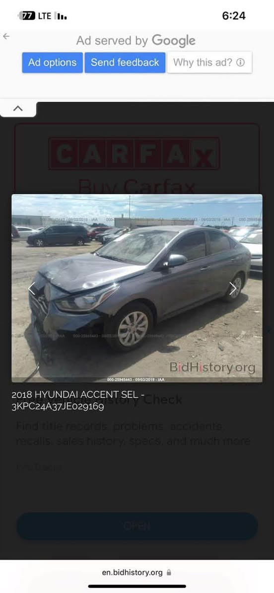 اكسنت ٢٠١٨
ماشيه ٧٨ مايل فقط 
حادثها خفيف جدا موضح بالصور
1600 GDI
سعر ٩٥ ورقة وبي مجال للشراي 
رقم بغداد تحويل مباشر 
***********
