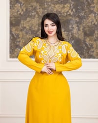 دشداشة نسائي • كشمير مراسي • فري سايز 3XL