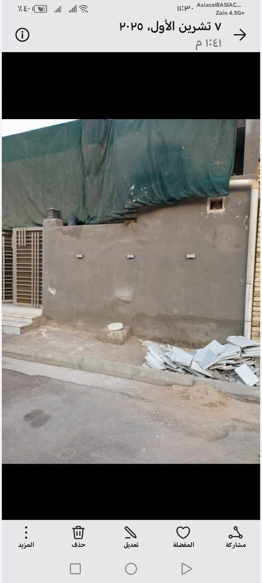 دار للبيع (100)متر ركن / نهاوند الثالثه بناء حديث طابو صرف خدامة كامله السعر88 بي مجال قليل  /الهاتف  /*********** @إشارة
