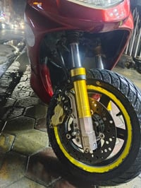 الدراجه متروسه تزويد 1- صدر امامي جمس ذهبي اصلي  2- فلنجه رياضي  3- فج...