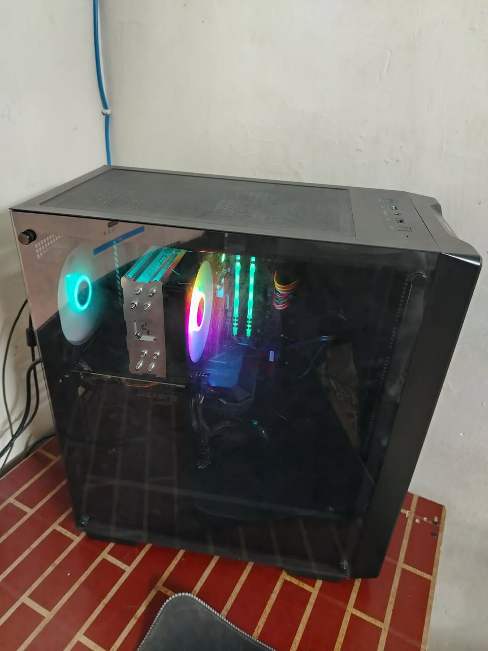 MAG B550M MORTAR
Ryzen 7 3700x
Cooler Deepcool
Gtx 1660s gigabyt
DDr4 16 3200 fury 
Power 750w rocket rgp
Case deepcool cc60 v2
M2 128
Hhd 1t wd

600 الف قفل

***********

توصيل داخل بغداد فقط
