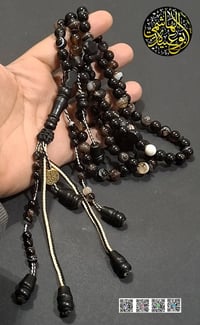 سبحة عقيق سليماني • أبانوس سوداني • ٨ملي