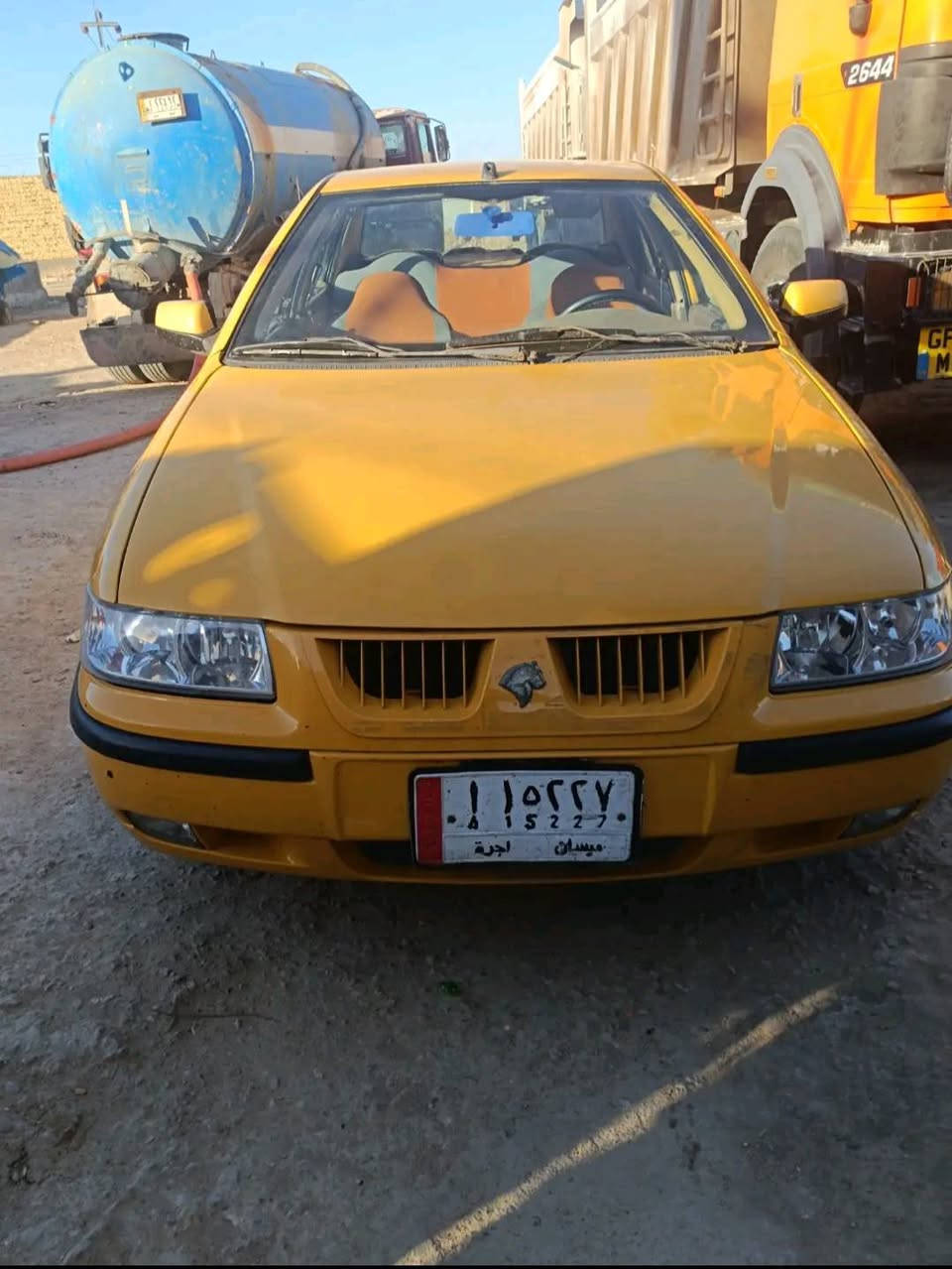 سلام عليكم سيار سمند للبيع سياره جاعزه حداديه جديده وتخم تاير سياره جاهزه من كلشي بس بكينته تنقص قليل فقط بس البقيه كفاله عامه.   ***********
