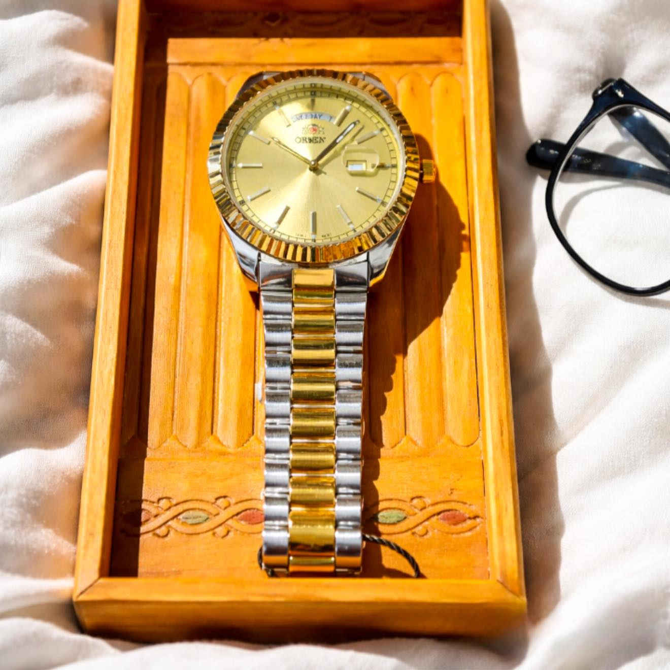 💥 💥 السعر القديم 33 الف ❌
💥💥 السعر الجديد 29 الف مع التوصيل ✔️
( تبقى قطع قليلة ) 

ال🕔 التي لاترد بمكينة يابانية 🇯🇵معروفه Hattori (TMI). ( صورة )

⌚️ قطر الساعة 40 ملم 
⌚️ وزن القطعة 127 غرام 
🔋 بطارية عمر طويل 
⌚️ ضد الماء 
⌚️ تاريخ الشهر على الرقم 3 
⌚️اسم اليوم كامل على الرقم 12 
⌚️ زجاج معدني ضد الخدش 
⌚️سير ستالس ستيل مختوم بقفل فراشة
⌚️ ظهر نقش بالماركة 
واتساب 🟢 ***********🟢

#دقيقة عالم من جمال لاينتهي
