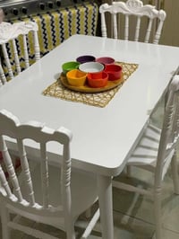 ميز طعام • ٤ كراسي • طقم سفرة