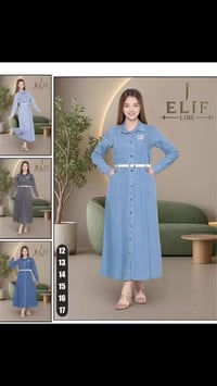 فستان جينز طويل • خامة تركي • السرجخانة