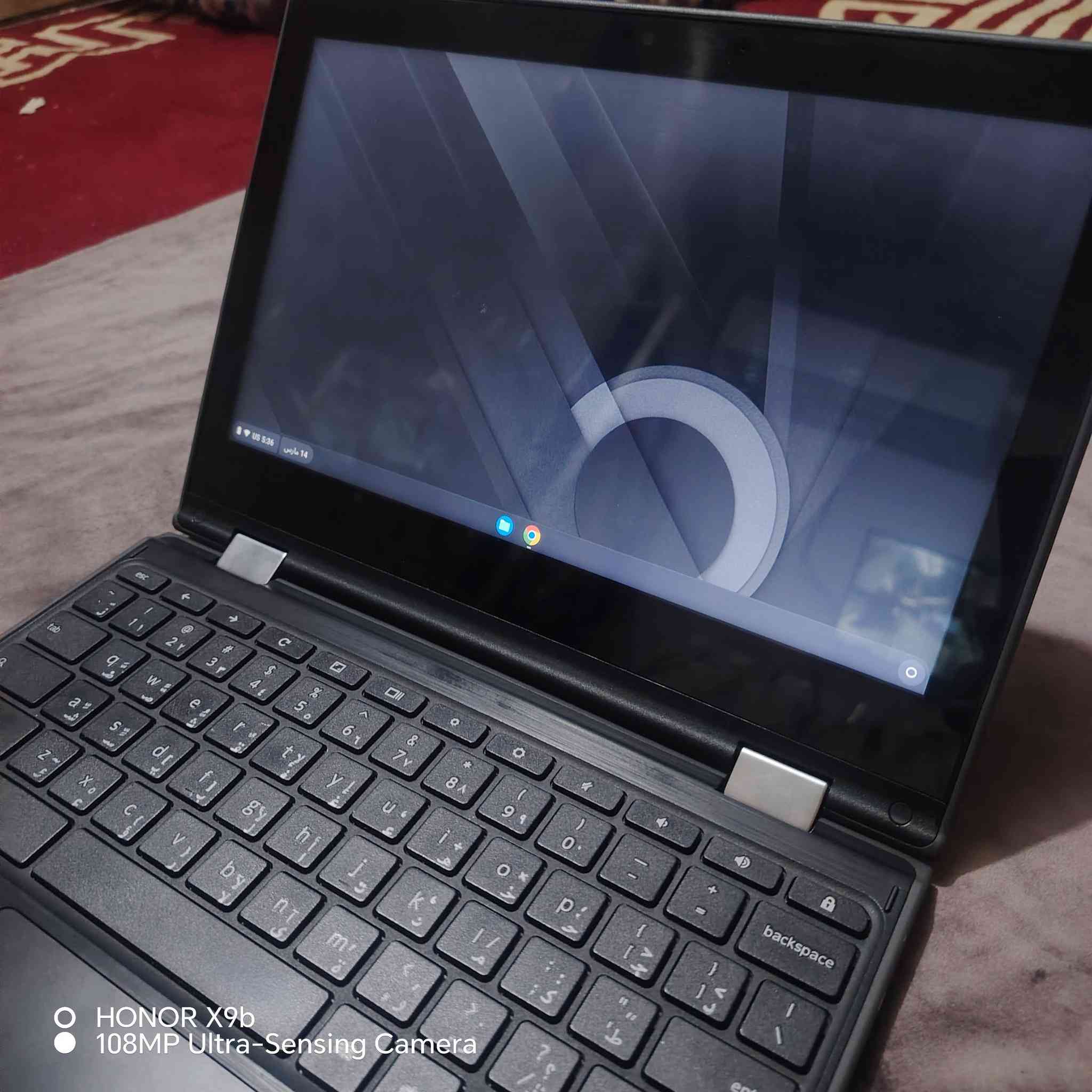 حجم شاشة 12.5 انچ فول اج دي Full HD Screen size
الشاشة لمس وايضاً قلب 360 درجة - Touch screen 360
معالج انتل بانتـيوم جيل ثامن
Intel(R) pantium(H) CPU
N4100 @1.60GHz
ذاكرة عشوائية 8 كيكا
RAM 8GB
ذاكرة تخزين 32 كيكا
HARD SSD 32 GB
Ie-ion Battrey 10,000 ml
كيبورد عربي انكليزي ليزري وليس ستيكر
يحتوي على منافذ
USB 2 - TYP-C - MICRO SD السعر 60
***********
