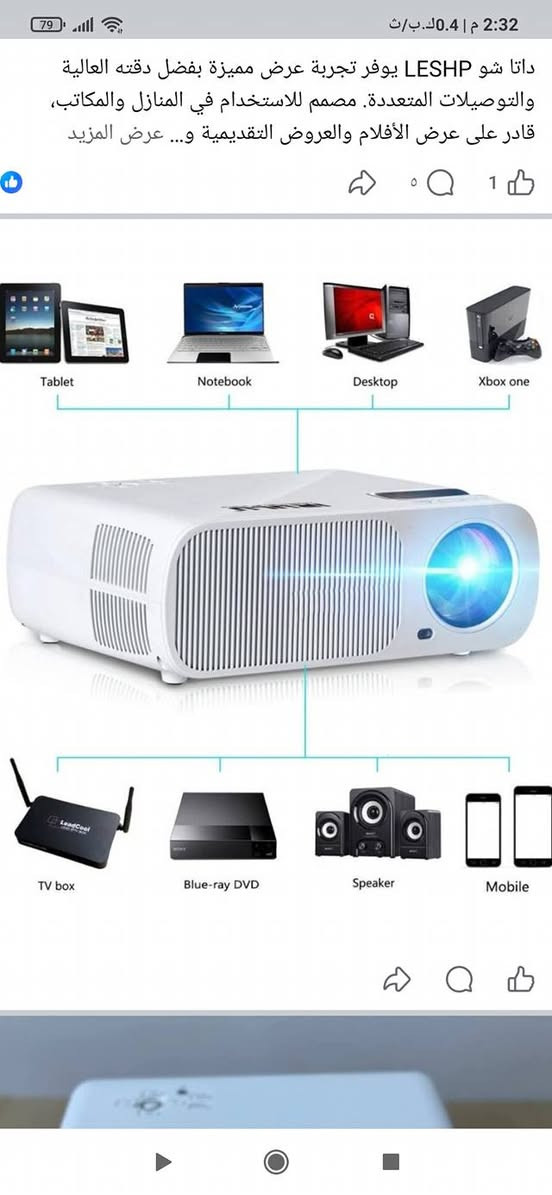 اخوان داتا شو عملاق عارض يستخدم لعرض الافلام أو للقاعات الدراسية جديد غير مستعمل للبيع......***********
