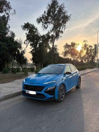 هونداي كونا 2022 N line  لون ازرق فيروزي مميز  محرك 1600 تيربو  مواصفا...