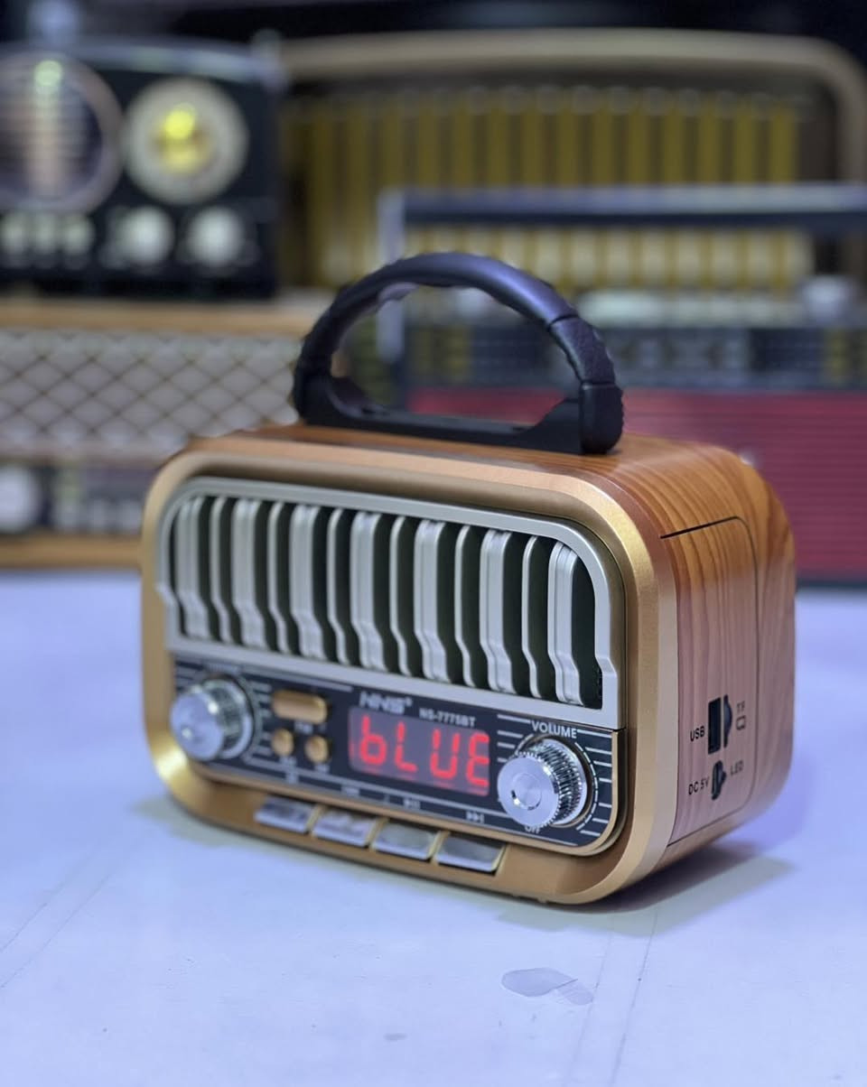 بمزيج بين ماضينا الجميل وحاضرنا الانيق 🌹
توفر اشكال متعدده من الراديو بثلاث موجات 
بطراز حديث وانيق مزود بفلاش ورام وبلوتوث 
يشتغل شحن وكهرباء 
متوفر توصيل لجيمع انحاء العراق الحبيب #الجميع


**إذا كنت صاحب هذا الإعلان وتريد حذفه لأي سبب، رجاءا أرسل رسالة إلى الدعم الفني**