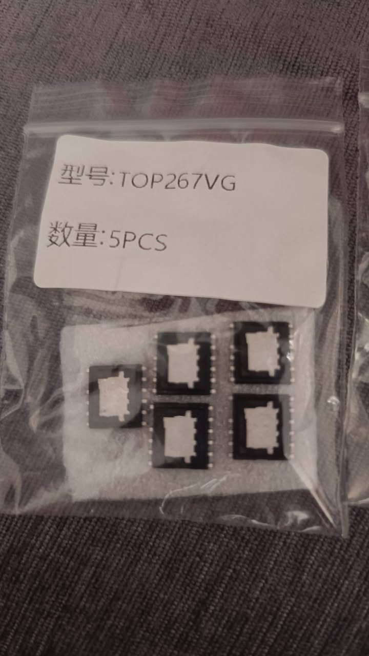 السلام عليكم ورحمة الله وبركاته خمس قطع TOP 266VG وخمس قطع TOP267VG بالاظافه إلى 400 مقاومه مثل ماموضح بالتفاصيل السعر الكلي 15 مع توصيل لأول تم


**إذا كنت صاحب هذا الإعلان وتريد حذفه لأي سبب، رجاءا أرسل رسالة إلى الدعم الفني**