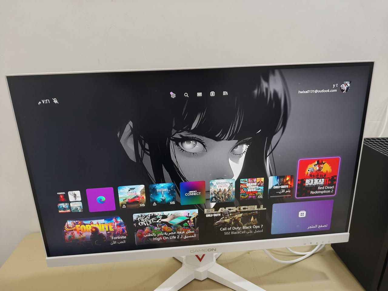 سلام عليكم هذا جهاز اكس بوكس ويا شاشه كيم اون تجي 2 كي 180 هرتز ملحقاتها كامله وعندك الاكس بوكس ملحقاته كامله عده الكرتونه مابي العنوان ناصريه اريد مراوس وي تلفون شعندك نزل لو تعال خاص *********** اريد جهاز زين يعني اس 23 الترا هيج شي مراوس منه لوفرق انطي بسيط
