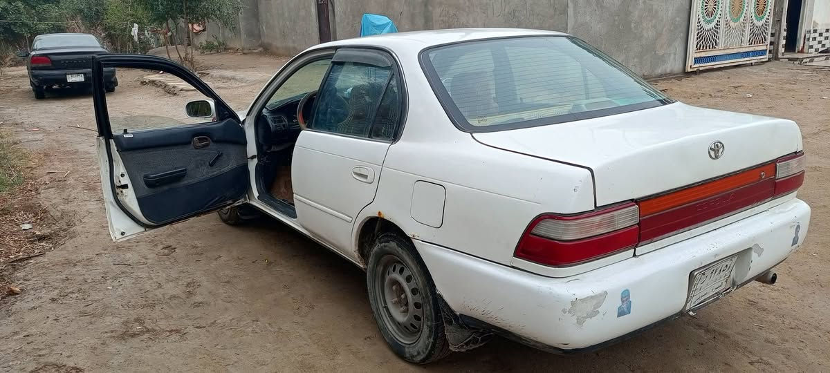 السلام عليكم
كورلا موديل ٩٦ بأسمي سياره خير من الله عظم صاحي تايرات نظيفه حدادايه كير جديد. فقط المكينه تعبانه اشويا لكن تمشي مابيها شي السعر ٥٠ قابل للتفاوض رقمي ***********
