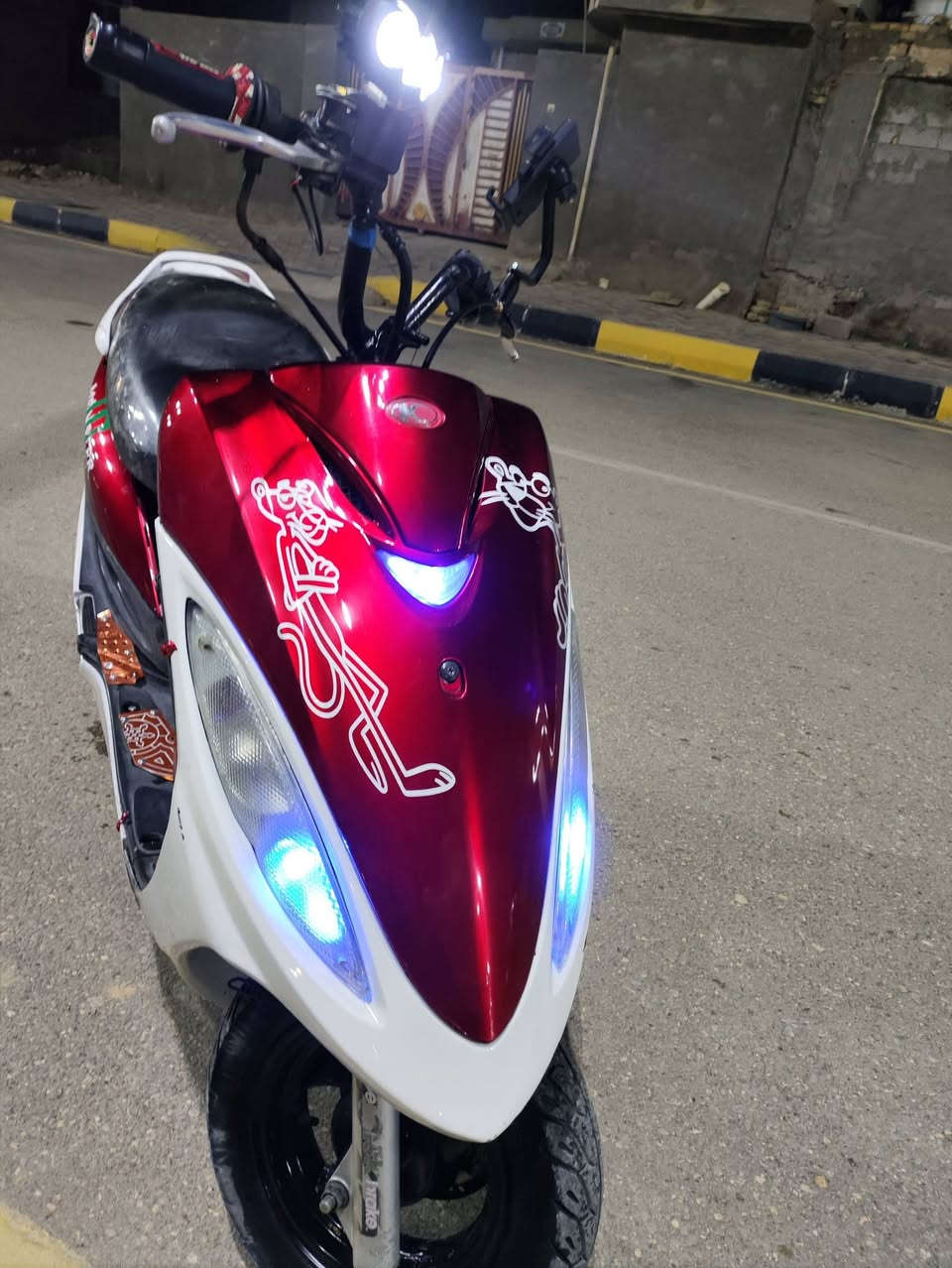 سلام عليكم بسبب الوعود الكاذبه اعاده نشر المنشور
دراجهg4
فول تزويد
1لايت زنون العدد 2
2تزويدكلجات رياضيه امامي وخلفي سرعه ومعدل كلش حلو من شركهfs
3صالنصه كاربون فايبر
4تزويد بوشة 58 
5تزويد دبل رياضي
6دبلات امامي تزويد
السعر خاص او الاتصال ع رقم ***********
