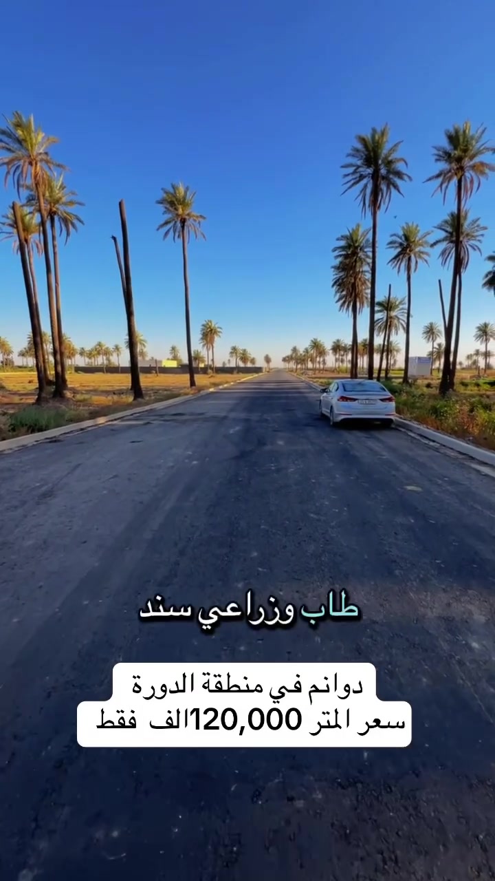 🔥 لا تضيع فرصة التملك والاستثمار! 🔥

مجمع دوانم مخدوم بالكامل :
✅ ماء
✅ كهرباء
✅ شوارع مبلطة

📍 موقع مميز مناسب للسكن، إنشاء مزرعة، أو استثمار مضمون.

💰 سعر المتر 120 ألف دينار فقط لفترة محدودة.

📞 للاستفسار والحجز:
***********  
 #اللهم #العراق #الحمدالله
