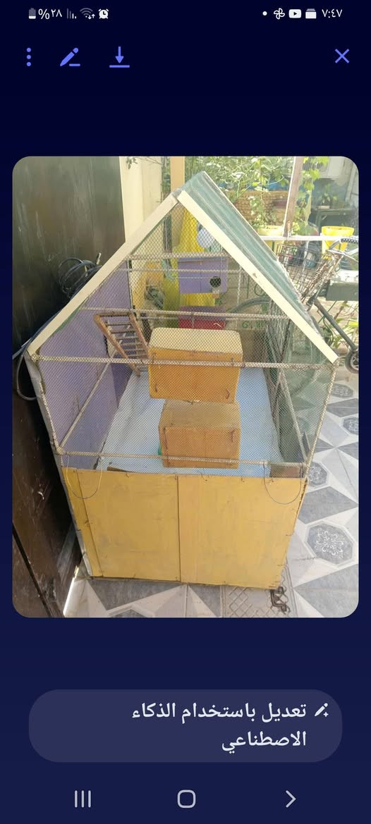 قفص لبيع السعر ٦٠ وبي مجال الاتصال بالرقم ***********
