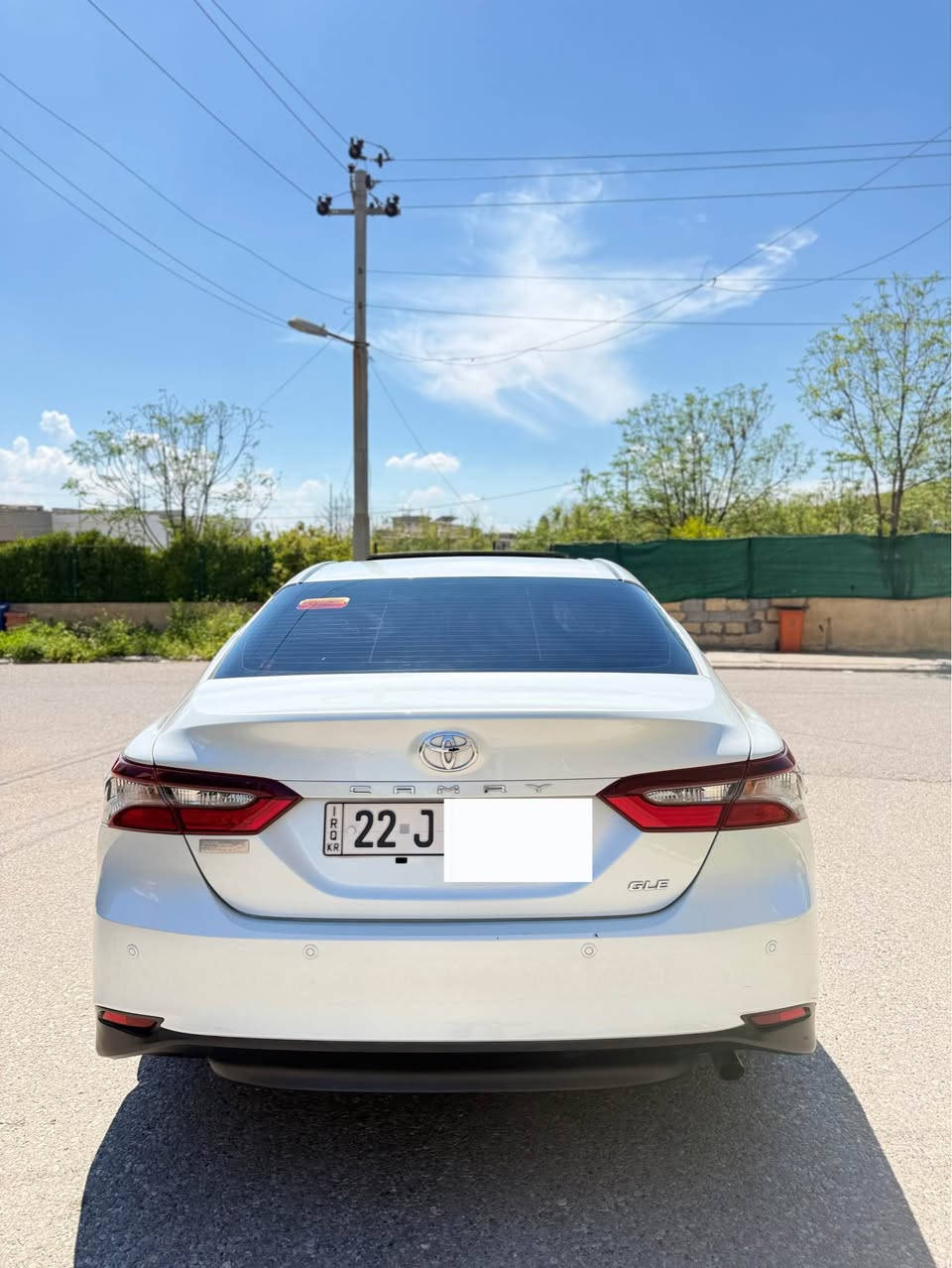 Camry 2021 GLE _ کاميرى ٢٠٢١ جی ئێل یی
مواسفات (GLE)فول
سبوخى نيه تەنها کەمەک پيدی ئارى هەيه
٦٩ هەزار كيلۆ مەتر رۆیە
کوشين جلد
سلايت
شاشه گەورە
دوو سويچ
مكينه گێر هەمووى بەشەرت
به ناوى خومه 
زانيارى زياتر 
*********** أربيل, العراق
