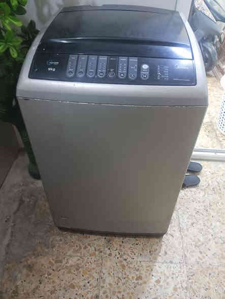 سلام عليكم غسالة اتماتيك تغسل بطيء يرادله تصليه كل شي شغال بس غسلهة بطيء سعر65 نجف حي سلام رقم***********
