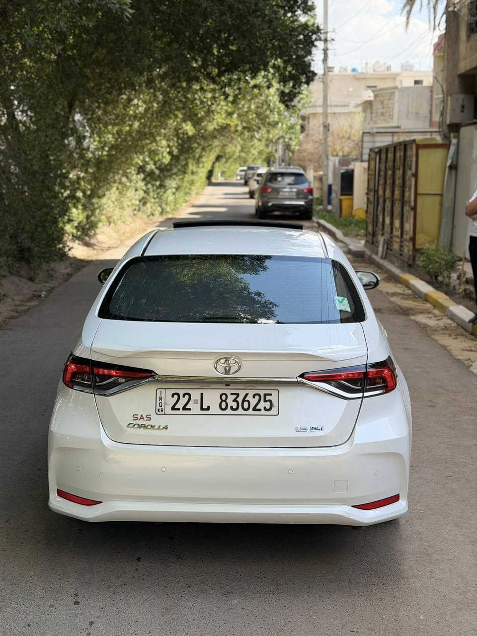 سلام عليكم 
كورلا2024 ساز 
مواصفات 
شاشه 
بصمه 
تحكمات ستيرن 
فتحه سقف
شحن واير ليس 
مري شفط 
تبريد قطعتين 
اشاير ترحيب عند الاقتراب 
بصمه ابواب 
سياره كلش جديده 
مكفوله من الصبغ 
السعر 160 وبيهه مجال بسيط 
مكان بغداد العامريه 
رقم ***********
رقم ***********
