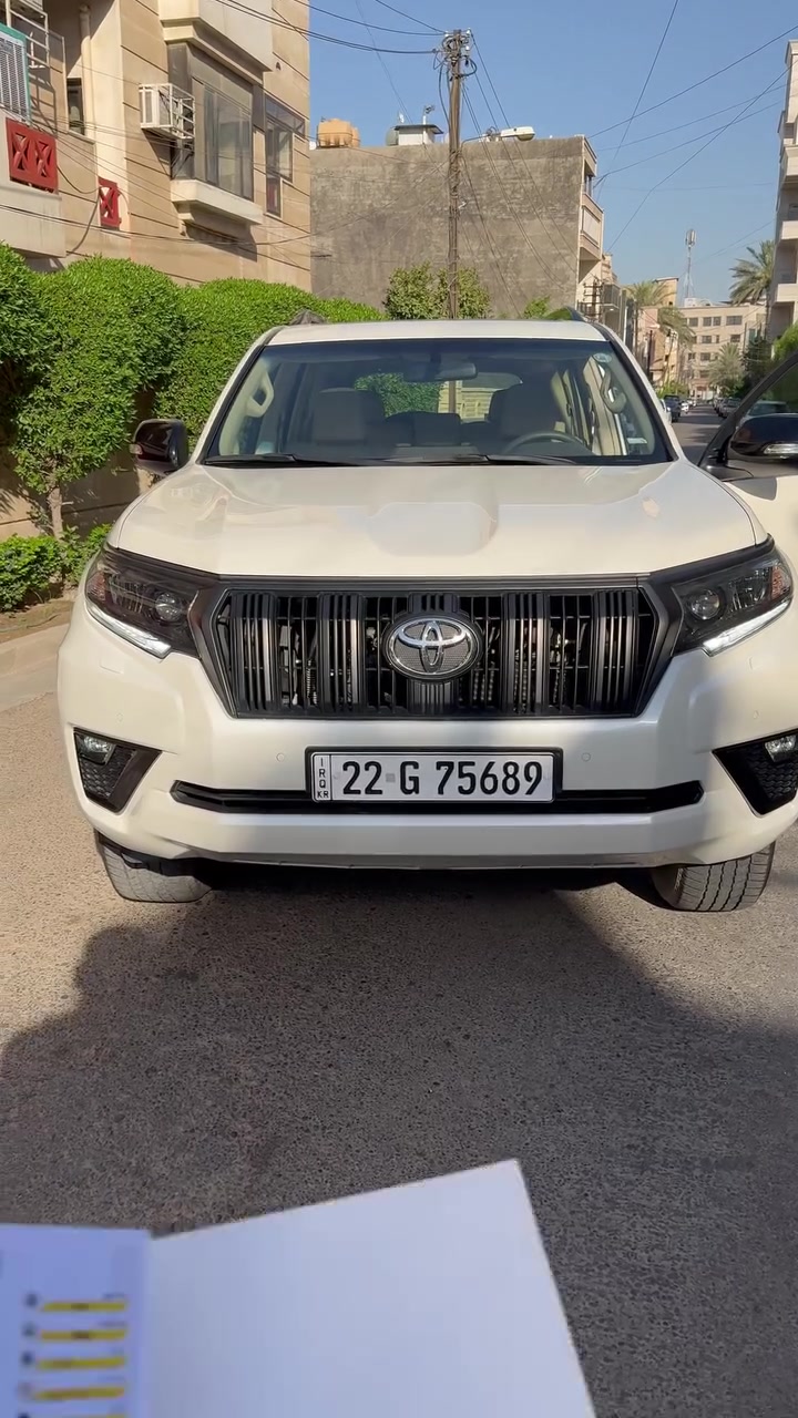 سلام عليكم جمعة مباركة عليكم  

برادو 2023 TXS ساز لون ابيض ماشيه 43 
سياره جديده مال بيت تحويل ثاني يوم رقم اربيل 

السياره موضحه بل الفيديو والسونار بل الفيديو موجود 
مكانها كاظميه 

***********
***********

 السعر 44.500 بيه مجال حك الجيه
