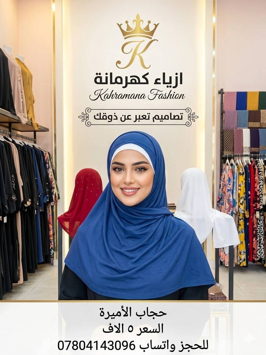 حچاب الامیرة اسود والوان ستراس وسادة
الاسعار بالصور للحجز واتساب *********** يوجد توصيل جميع المحافظات
