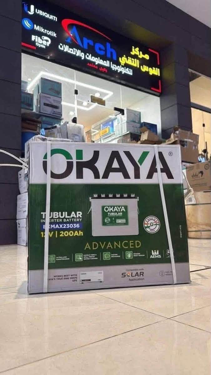 🔥🔥العررررض ليووووم فقطططط توصيل مجاني ثبت حجزك ليووووم فقط🔥
❤️عرض خاص• بطاريات OKAYA 200Ah❤️

البطارية الأولى بالعراق… ضمان سنه مع وصل ضمان رسمي! ⚡

شنو المتوفر عدنا؟

• بطاريات OKAYA 200Ah: وحش البطاريات، سعة حقيقية وأداء مثالي للمنظومات الشمسية والـ UPS.

• بطاريات Microtek: غنية عن التعريف بالاستدامة وقوة الشحن، متوفرة بأحداث الموديلات (ADC).

• أجهزة BlueStorm: إنفيرترات و UPS بجودة عالية تضمنلك حماية أجهزتك وكهرباء مستقرة.

📌 ليش تختارنا؟

✅ منتجات أصلية 100% مع ضمان حقيقي.

✅ خبرة فنية تدعمك باختيار الأنسب لمنظومتك.

✅ أسعار خاصة للوكلاء والمكاتب.

📍 عنواننا: بغداد - شارع الصناعة - مقابل الجامعة التكنولوجية.

✅للحجز والاستفسار يرجى الاتصال او مراسلة الصفحة 

***********

***********

بغداد شارع الصناعة مقابيل جامعة التكنلوجية مجاور شركة اسوار ⸻

