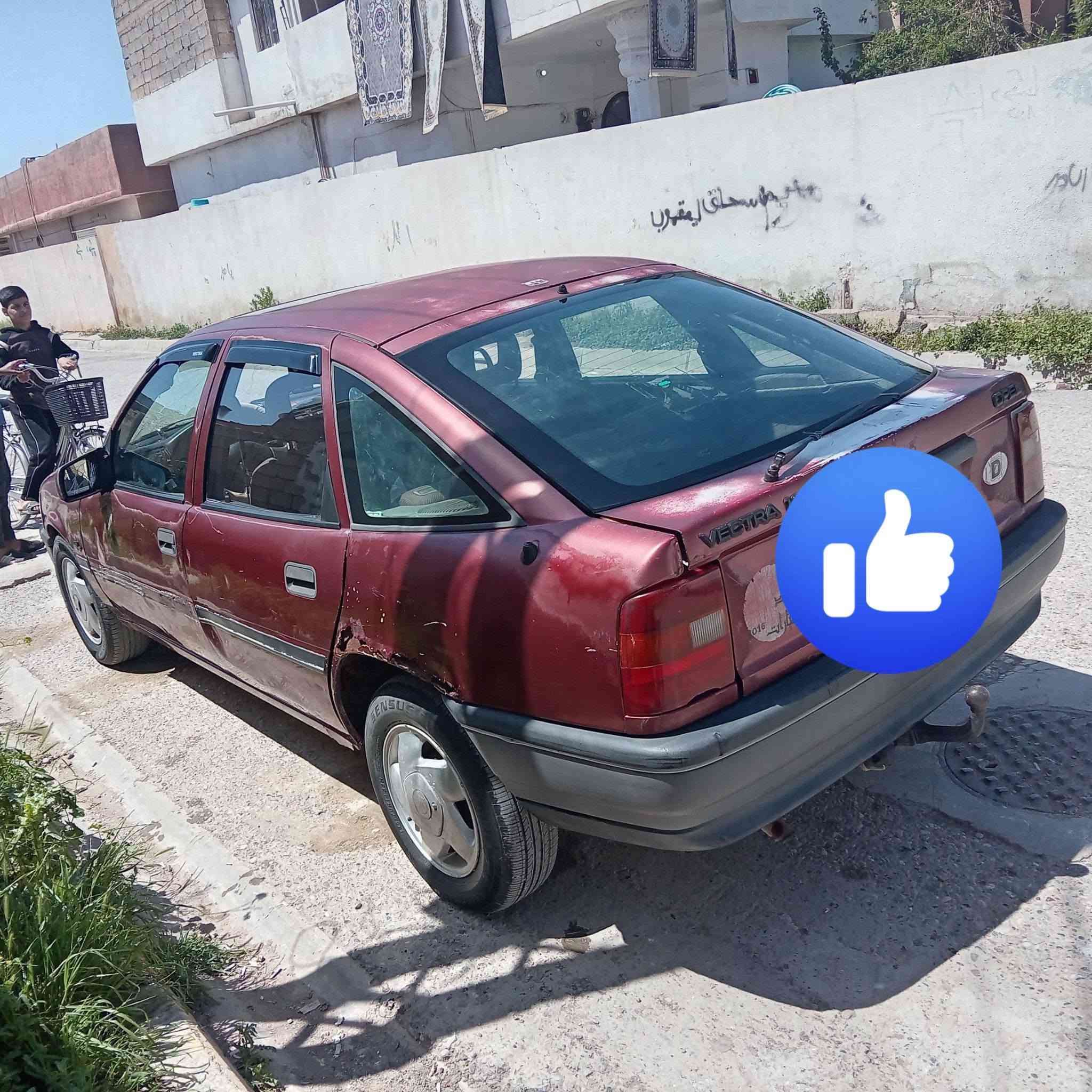 السلام عليكم
للبيع او مراوس 

اوبل فكترا 18
موديل92
محرك بي بخار 
تايرات جدد 
باتري جديد 
كهربايات شغاله كلهن 
رقم نينوي سنويه خضره
ابيع كوم حديد
سعر 14وبيها مجال 
رقم الهاتف ***********
مكان السياره الحويجه

