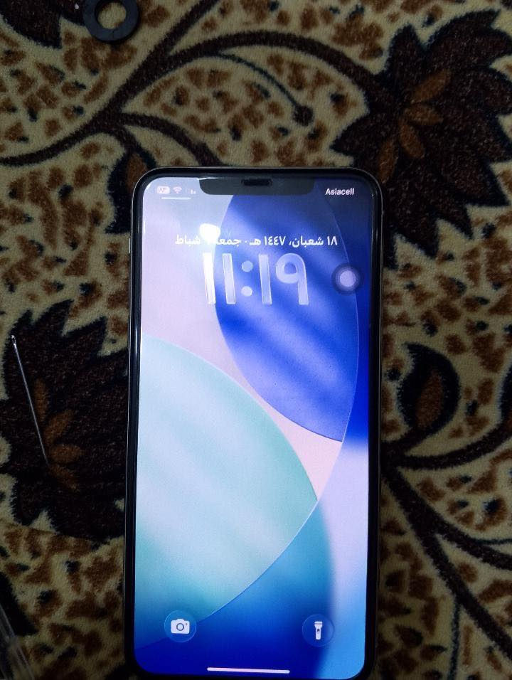 سلام عليكم
أيفون ١١ برو ماكس وتر مامفتوح بلادي 

الذاكرة ٢٥٦ 

البطارية ٧٦ بلاديه 

السعر ٥٥٠ وبيه مجال قليل 

العنوان ديالى الخالص ناحية هبهب 

***********
