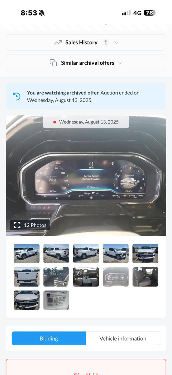 سلفرادو 2025  Lt
حادث فقط  دعاميه 
كفاله شواصي راديترات صبغ تبديل  
ماشيه ٩ الف فقط 
رقم اربيل بأسمي 
برغي مناقصها 
بعدها بريحه شركه
٤ سلندر 2700 توربو
مكان السياره بغداد  العامريه   
***********
السعر 340
