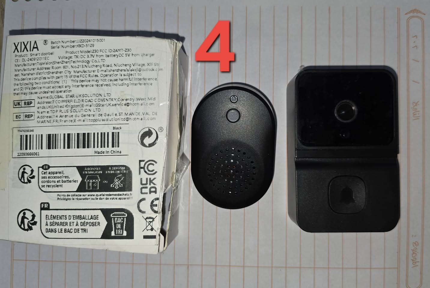 الكترونيات امازون جديده غير مستعمله للبيع ومؤشر ارقام كل قطعة ممكن بيها جميعها ( شلع )
1 داش كام للسيارة  امامي وخلفي صورة وصوت كاشف حركة تريط على الموبايل واي فاي فول تسجيل  السعر 40 الف

2 كامرا دوار صورة وصوت بي تي زد تربط عالموبايل واي فاي تسجيل 13 الف 

3 كامرا دوار صورة وصوت بي تي زد تربط عالموبايل واي فاي تسجيل 13 الف 

4 جرس باب صورة وصوت والتقاط صورة القطعة الخارجه شحن والداخليه عالشاحنه مال موبايل يربط عالموبايل واي فاي يرن عندك وبالبيت وتحكي من خلاله مع اللي رن الجرس ويجاوبك صورة وصوت السعر 20 الف 

5 كامرا صغيرة 2 سم صورة وصوت تحكي من خلالها ويرد عليك الطرف الثاني تربط عالموبايل واي فاي ممكن تستعملها بالسياره او في البيت او المكتب عالشاحن يو اس بي تسجيل عن طريق الرام والربط عالموبايل واي فاي وتلتقط صور من خلال الموبايل السعر 15 الف

6 كامرا صورة وصوت وتسجيل وتربط عالموبايل واي فاي تلتقط صور عن طريق الموبايل تتحدث صورة وصوت مع المقابل وبيها كاشف للحركة تربط يو اس،بي شاحن ممكن توضع في المنزل او السيارة او المكتب السعر 20 الف 

7 جهاز على شكل ساعة ذكية صحية معاه سيرين وشاحن تدوم لفترة طويلة ضد الماء تقيس ضغط الدم ودقات القلب ونسبة الاوكسجين في الدم والسعرات الحراريه وعدد الخطوات وبيها مواصفات كثيرة ويجيك اشعارات على ايدك على شكل هزاز عند الاتصال والاشعارات والمسجات في حال الموبايل بعيد عنك او في يدك تستعمل في الجم او تلبس بشكل دائمي تعطيك منبهات عند النوم في حال انخفاض او ارتفاع الضغط او نبضات القلب وتربط عالموبايل السعر 25 الف 
الموصل حي المثنى 
*********** وبيه واتس اب
