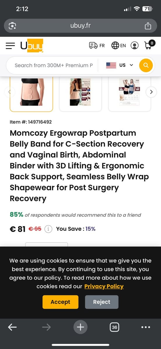 هذا المنتج هو حزام البطن Momcozy Ergowrap Postpartum Belly Band، وهو مصمم خصيصاً لدعم الجسم في مرحلة التعافي بعد الولادة (سواء كانت طبيعية أو قيصرية).
إليكِ أهم مواصفاته ومميزاته بناءً على ما يظهر في الصورة:
المميزات الأساسية:
• دعم شامل (3D Lifting): مصمم بتقنية رفع ثلاثية الأبعاد لشد منطقة البطن المترهلة بعد الولادة وتوفير دعم للأعضاء الداخلية لتعود لوضعها الطبيعي.
• دعم الظهر (Ergonomic Back Support): يتميز بتصميم مريح للظهر يساعد في تحسين القوام وتخفيف آلام أسفل الظهر الناتجة عن الحمل أو الرضاعة.
• مناسب للعمليات القيصرية: مصمم ليكون ناعماً ولا يسبب احتكاكاً مزعجاً مع جرح العملية القيصرية، مما يساعد في تقليل التورم وتسريع الشفاء.
• تصميم بدون خياطة (Seamless): يمكن ارتداؤه تحت الملابس دون أن يظهر بوضوح، مما يجعله مثالياً للاستخدام اليومي خارج المنزل.
المواصفات التقنية:
• قابلية التعديل: يحتوي على نظام إغلاق (عادةً أحزمة فيلكرو/لاصقة) يسمح لكِ بالتحكم بمدى الضغط الذي ترغبين به مع تراجع حجم البطن تدريجياً.
• التهوية: مصنوع من مواد تسمح بمرور الهواء لمنع التعرق والتحسس، خاصة عند ارتدائه لفترات طويلة.
• المرونة: النسيج مرن بما يكفي للسماح بالحركة والجلوس المريح دون أن يلتف الحزام أو ينزلق.
فوائد الاستخدام:
1. تسريع الاستشفاء: يساعد في تقليص الرحم والبطن بشكل أسرع.
2. الثبات: يمنحكِ شعوراً بالأمان والثبات في منطقة الجذع، خاصة في الأيام الأولى بعد الولادة.
3. تعدد الاستخدامات: لا يقتصر على ما بعد الولادة فقط، بل يُستخدم كحزام داعم بعد العمليات الجراحية في منطقة البطن بشكل عام.


**إذا كنت صاحب هذا الإعلان وتريد حذفه لأي سبب، رجاءا أرسل رسالة إلى الدعم الفني**