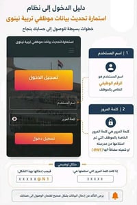 تربية نينوى • تحديث بيانات • مكتب printoo