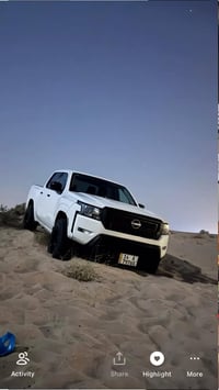 من رخصة الادمن  بيكم نيسان فرونتير مديل 2022 s فور ويل محرك 6V 3800 بي...