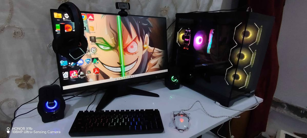 CASE SX-420A BLACK_RGB 
R5 7600X 
DDR5 PC 16GB 6000 Hz RGB 
SSD 1TB NVME+500G 
MB B650 BRO
RX 9060XT 16GB 
FAN CPU DeepCool AG400 
PSU 700W+80W
شاشة MSİحجم24...200HZ+ماوس گيمنك احترافي +سماعات HPاحترافية ومن افضل السماعات الموجودة +ويبوبي اس بطارية كبيرة جدا +كيبورد ميكانيك +كاميرا بث دقة720+مكبر صوت2+ميز طول متر وعرض متر و80+اشتراك گيم باس 5اشهر+ جويستك عدد2 ....واتساب*********** كربلاء, العراق
