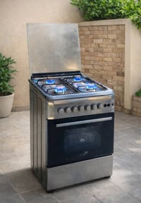 طباخ غاز للبيع ماركهCenterpoint ٤ عيون سل ستيل  نضيف نار قويه فرن شغال...