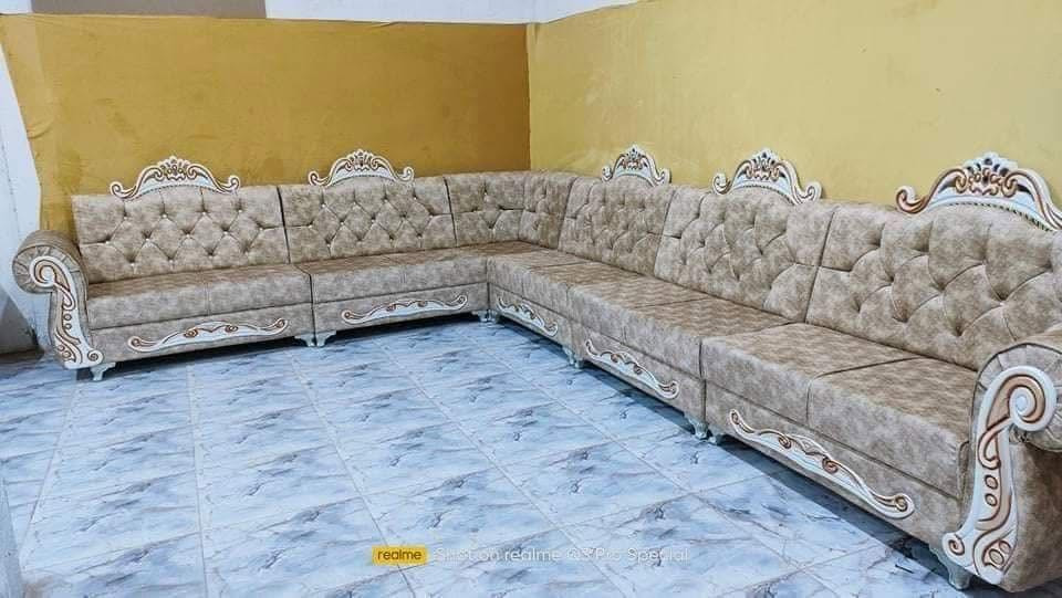ديوان ١١ مقعد(زاويه و ٥ قنفات ثنائيه )
550 الف

بلوك ✅
القياس // القنفه الثنائيه قياس متر عددهن 5

 والزاويه ٧٥ ب ٧٥ 

ويدات قياس الوحده ٢٥ سم 

اللون حسب الطلب

المتر ب 130 الف💖 اقل شي ٤ امتار


**إذا كنت صاحب هذا الإعلان وتريد حذفه لأي سبب، رجاءا أرسل رسالة إلى الدعم الفني**